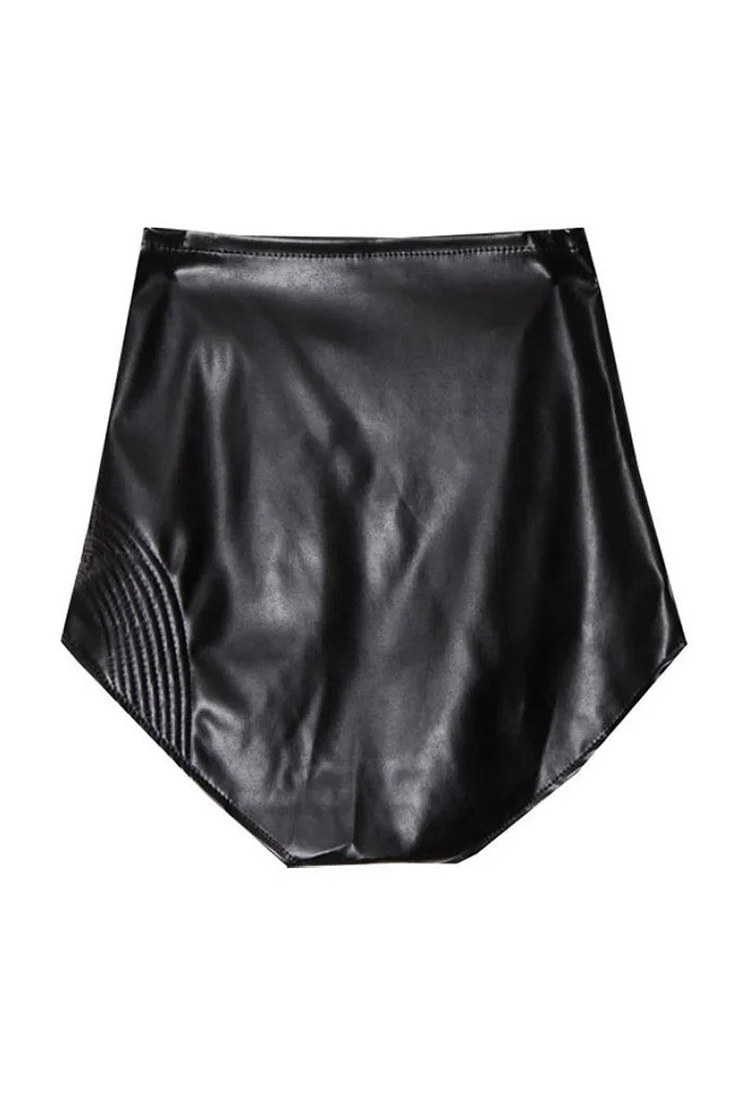 ANNE - MOTOR STYLE BRIEF LEATHER SHORTS