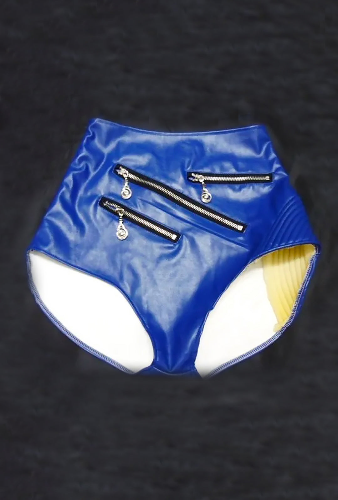 ANNE - MOTOR STYLE BRIEF LEATHER SHORTS