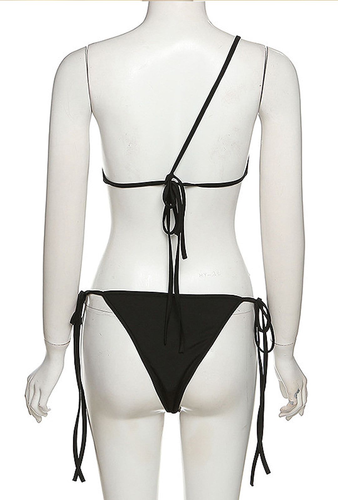 BRIANNA - COSTUME DA BAGNO 2 PEZZI ASYM TRASPARENTE