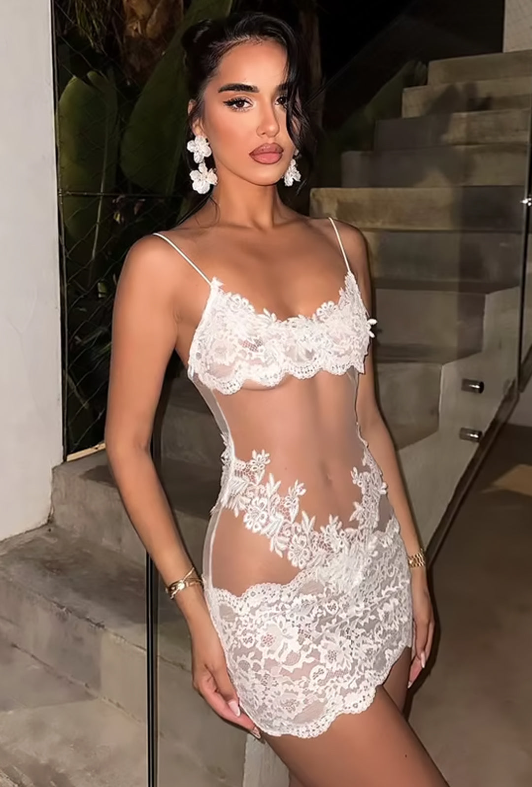 FRANCI - SHEER LACE MINI & MAXI SLIP DRESS