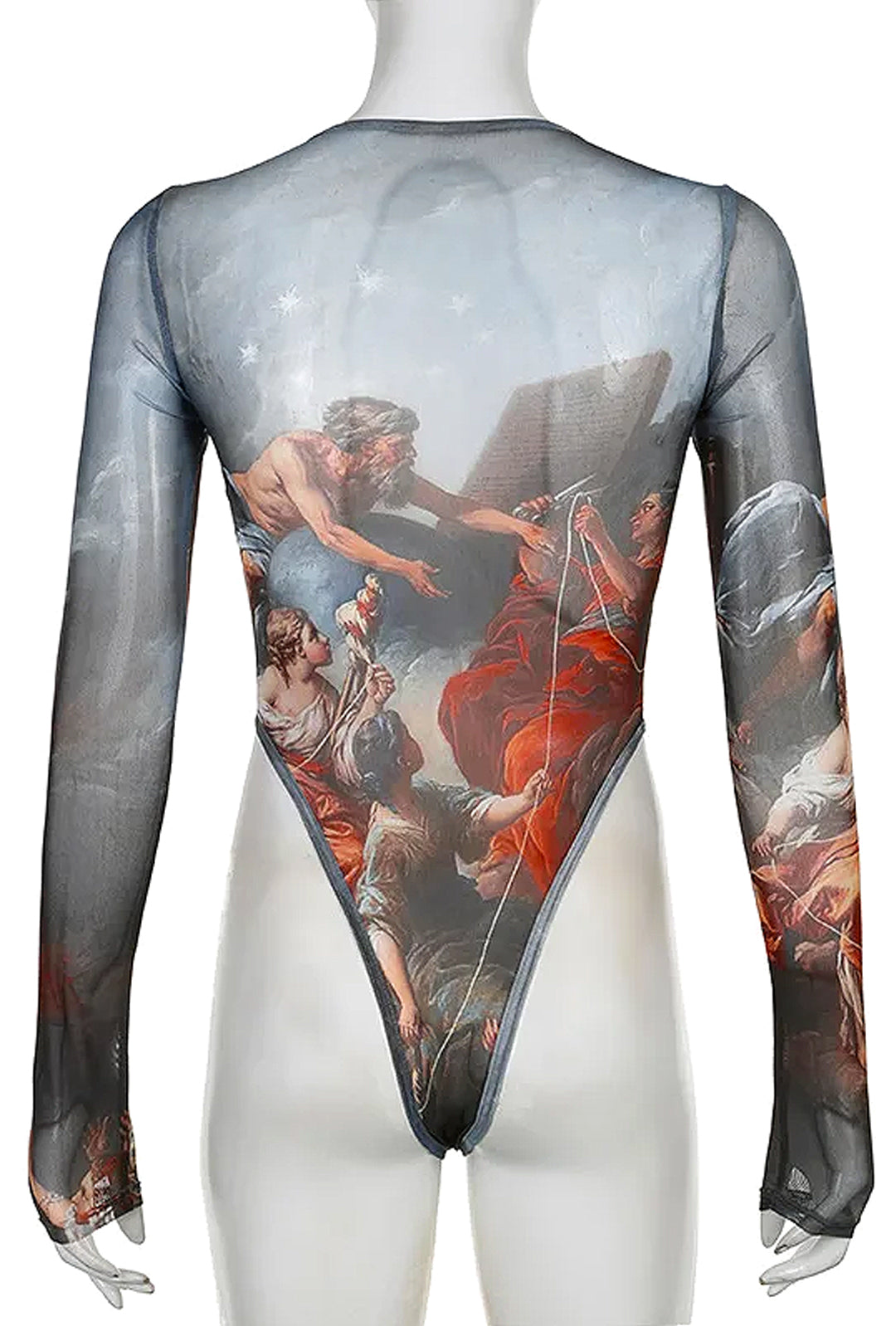 GUEVARA - RENAISSANCE PRINT BODYSUIT TOP