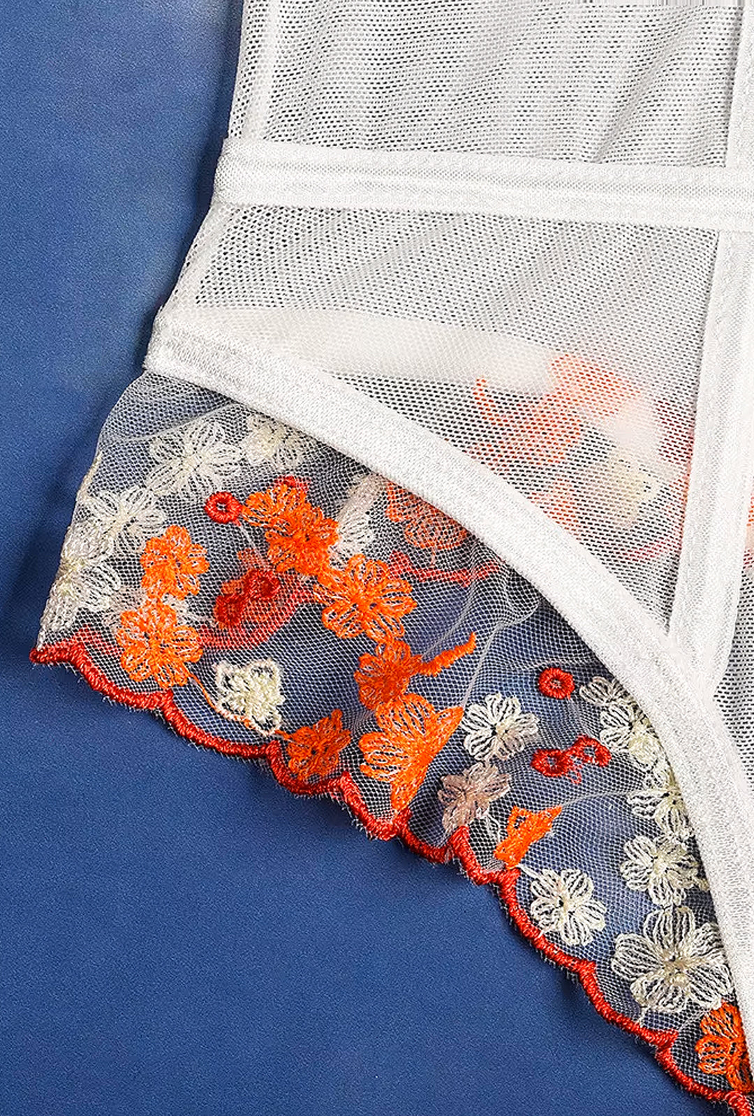 JAYDE - SHEER LACE INSET LINGERIE BODYSUIT