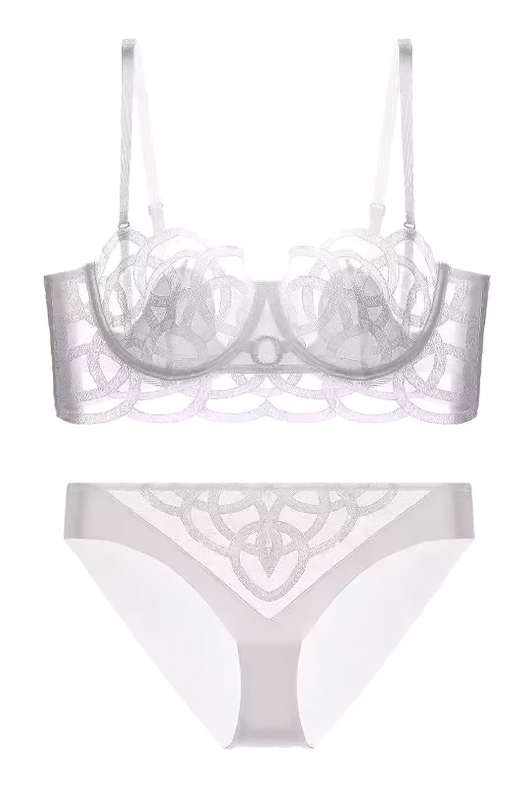 KIMBER - DECO BROCADE LACE TWO PIECE LINGERIE