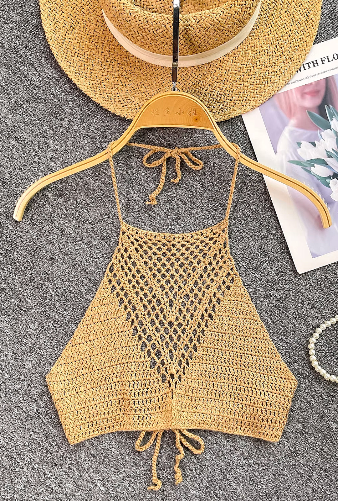 KYLI - TOP DEL REGGISENO ALL'UNCINETTO