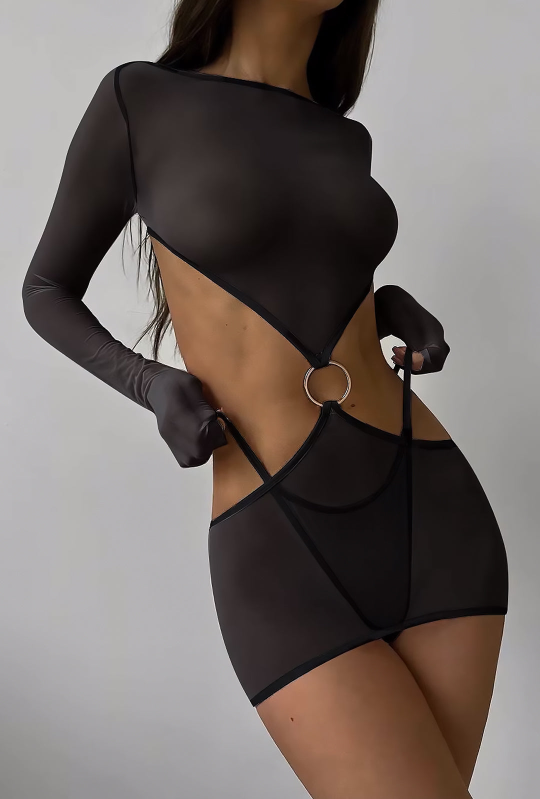 LeANN - BODY STOCKING LINGERIE DRESS