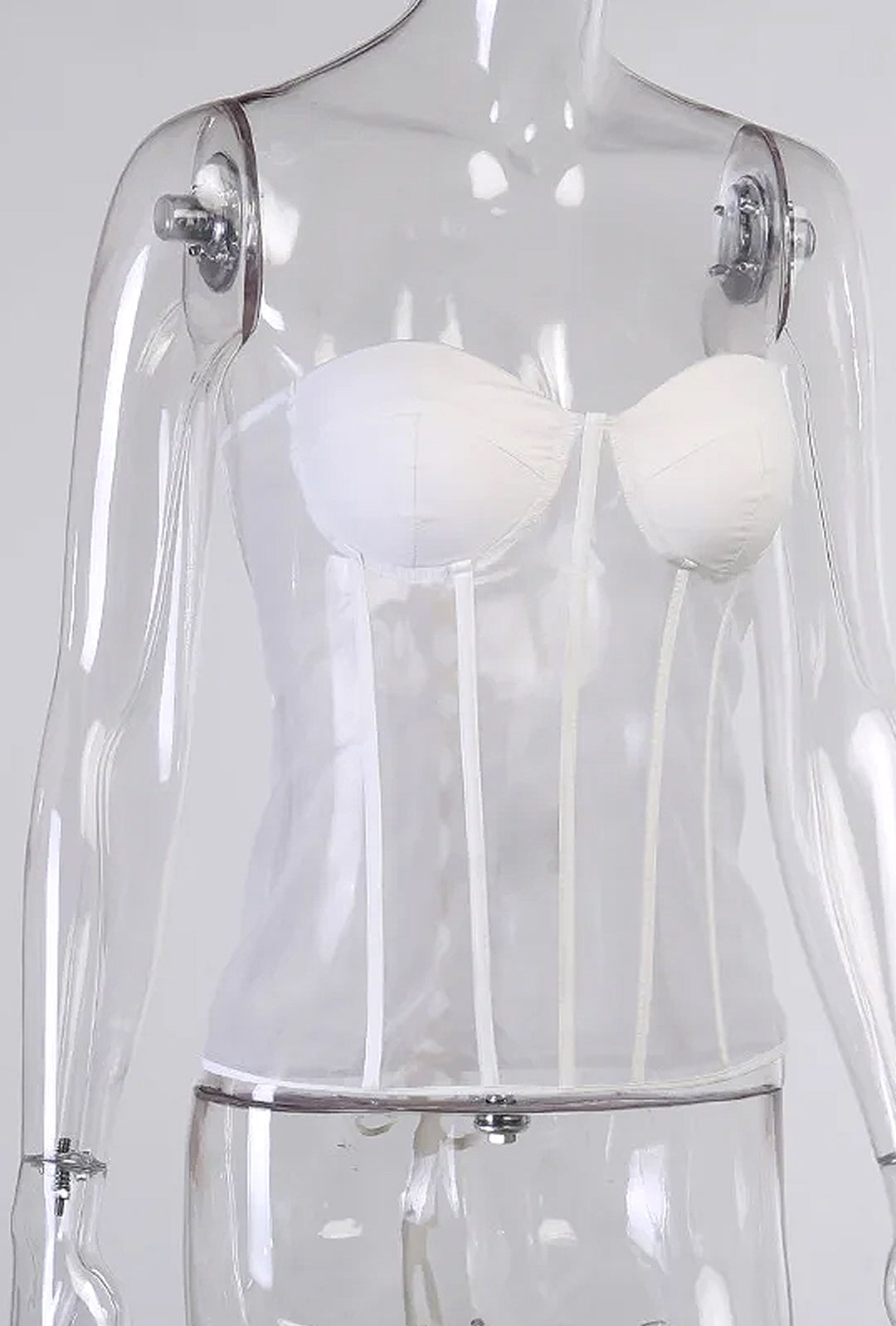 MAEGAN - SHEER BUSTIER CORSET TOP