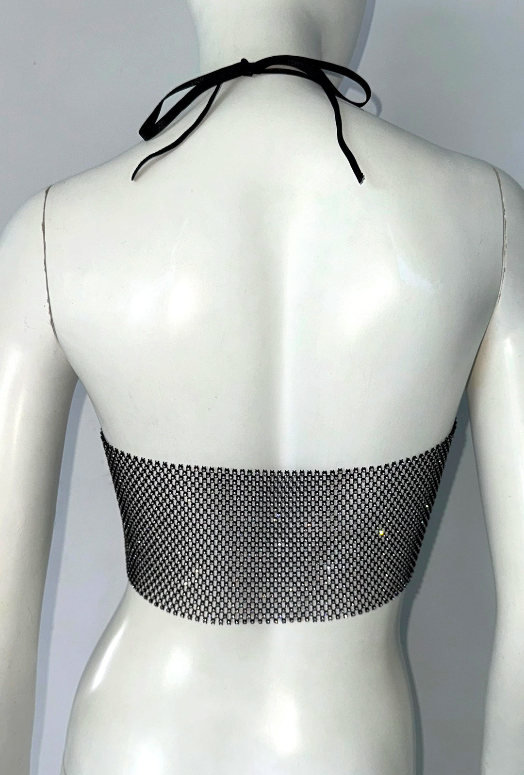 MITHCHIE - SPARKLE TASSEL CORSET CROP TOP