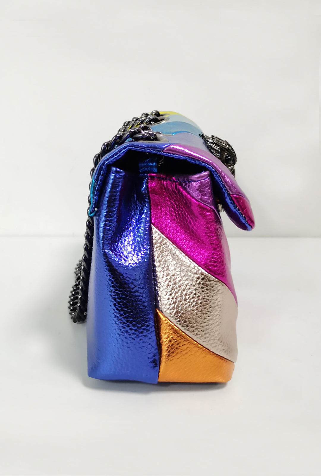 SHAYAN - STRIPE METALLIC SHOULDER BAG