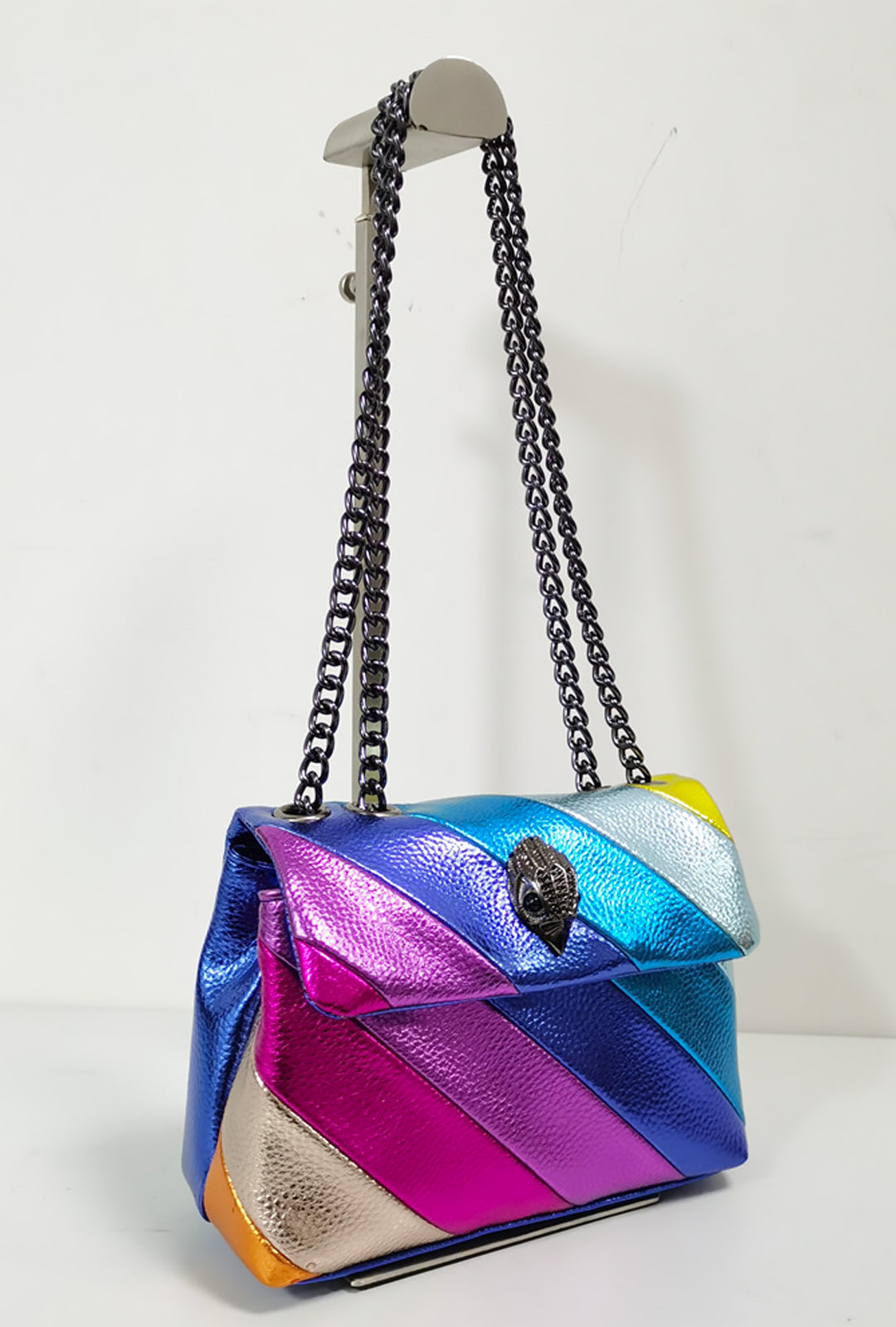 SHAYAN - STRIPE METALLIC SHOULDER BAG