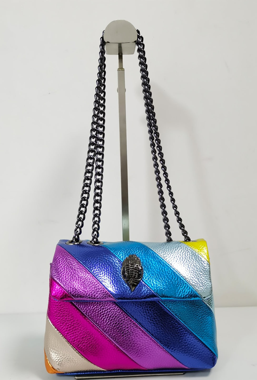 SHAYAN - STRIPE METALLIC SHOULDER BAG