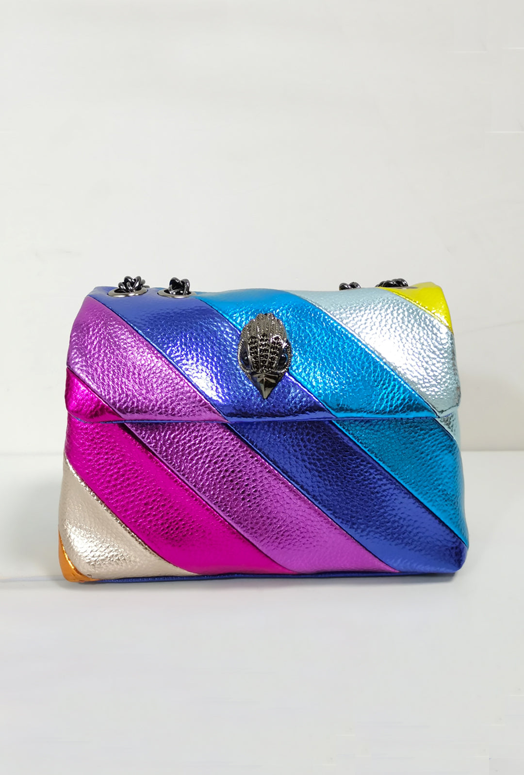 SHAYAN - STRIPE METALLIC SHOULDER BAG