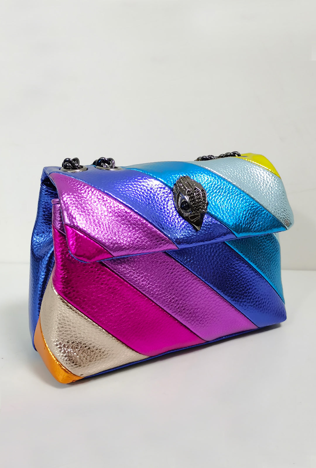SHAYAN - STRIPE METALLIC SHOULDER BAG