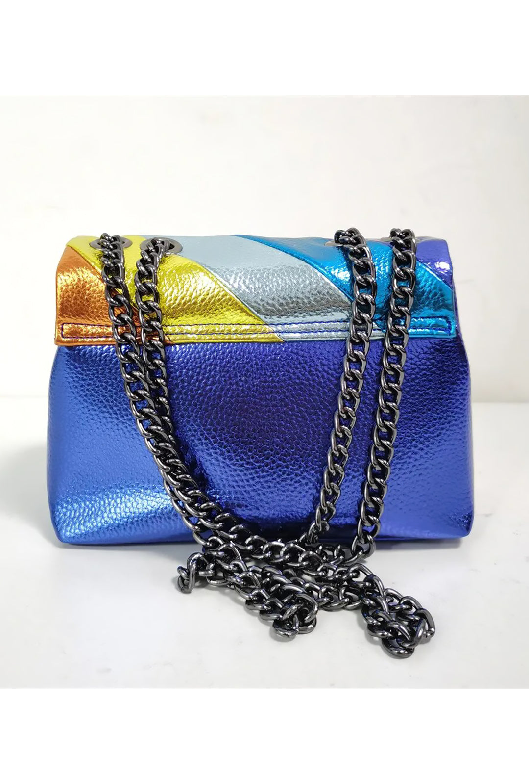 SHAYAN - STRIPE METALLIC SHOULDER BAG