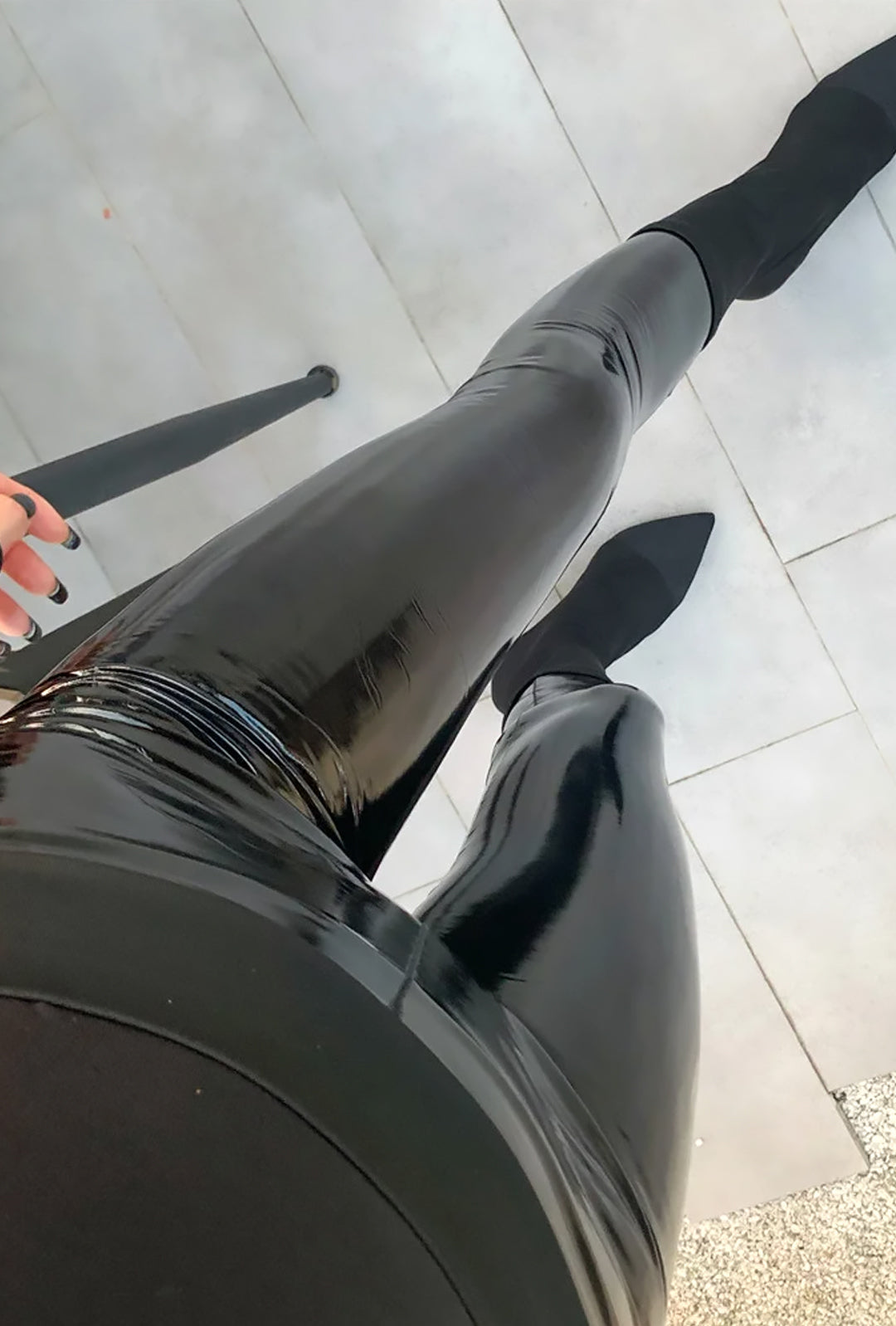 SIMONE - LATEX LEGGINGS
