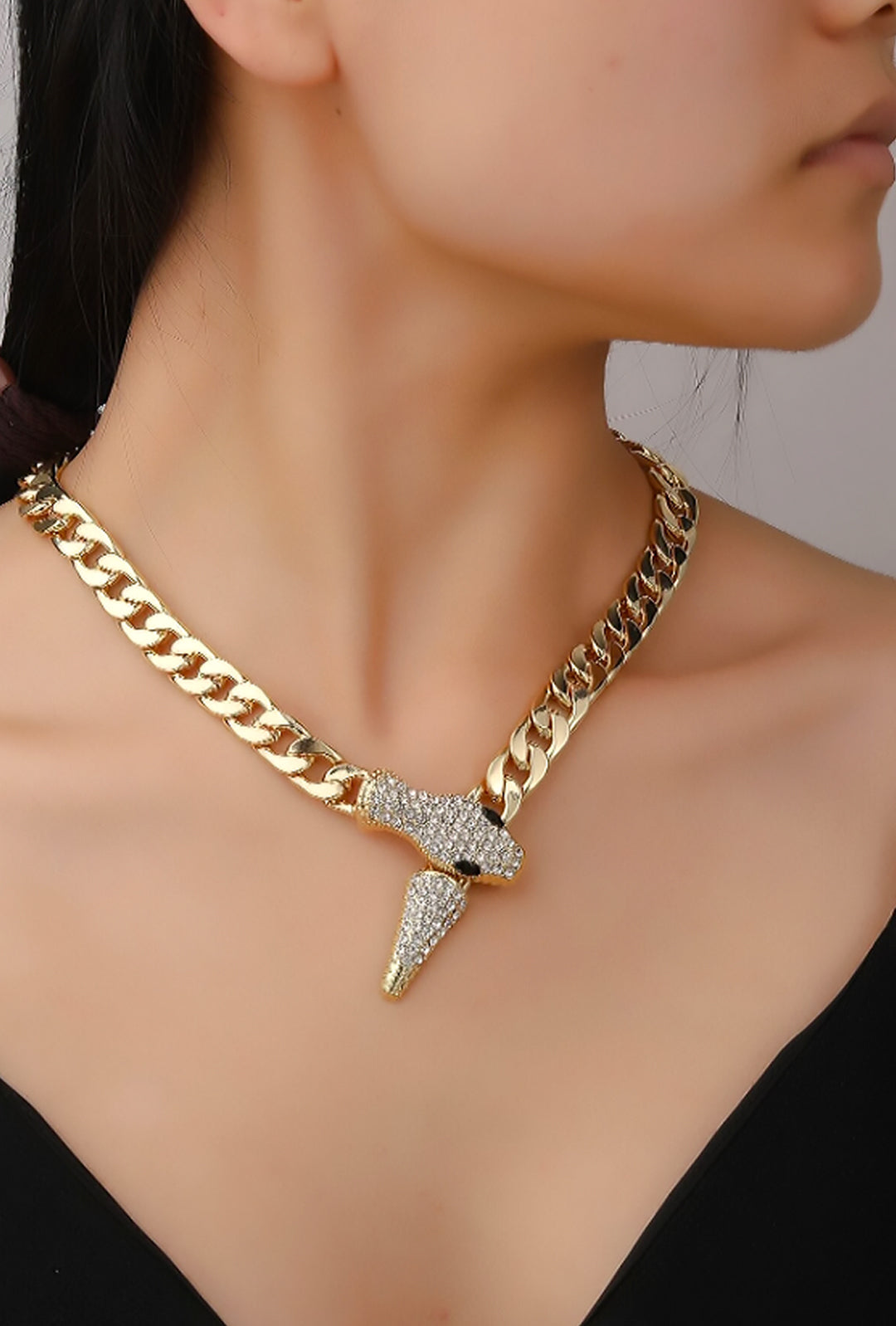 SONATINA - SNAKE DROP NECKLACE
