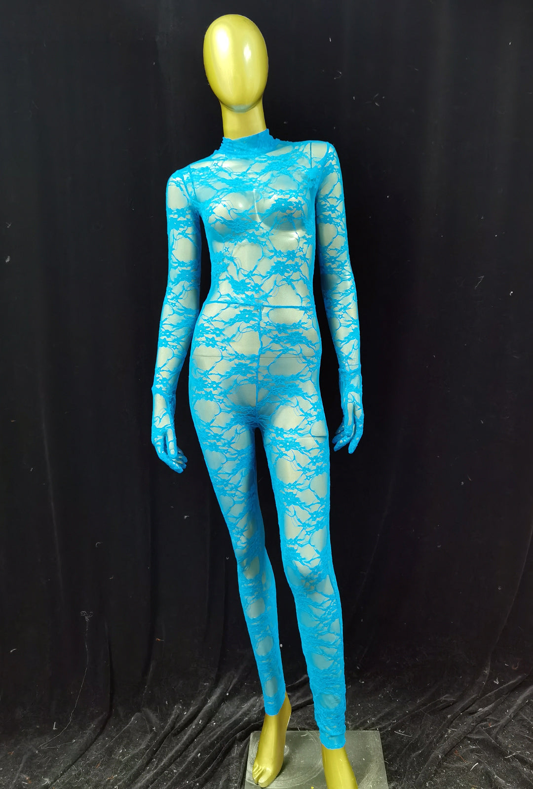 TIFFANY-LACE STOCKING BODYSUIT