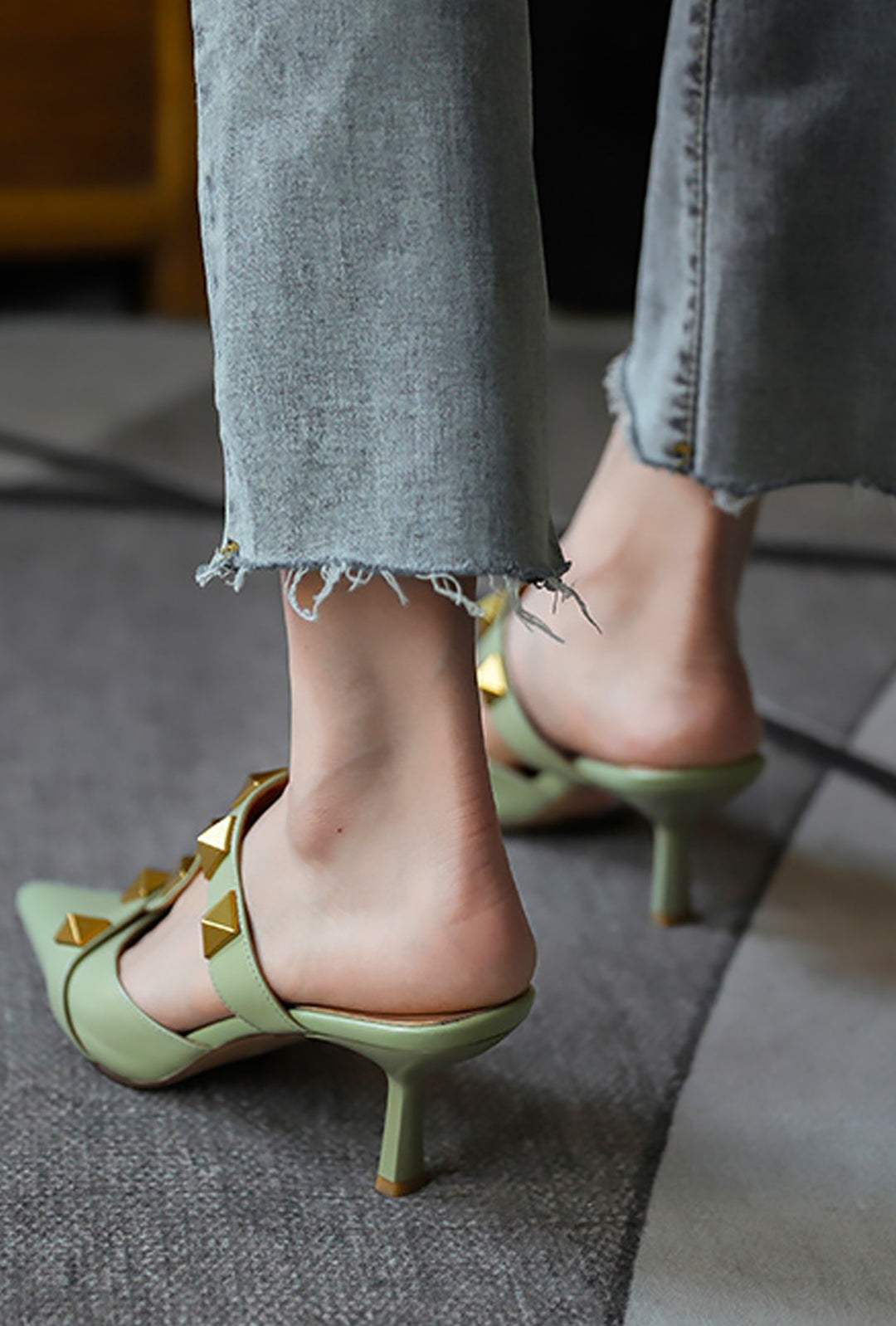 VANISSA - SANDALI MULE CON BORSE GATTINO