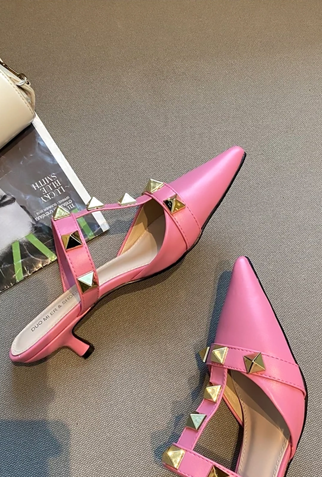 VANISSA - SANDALIAS MULE STUDROCK KITTEN