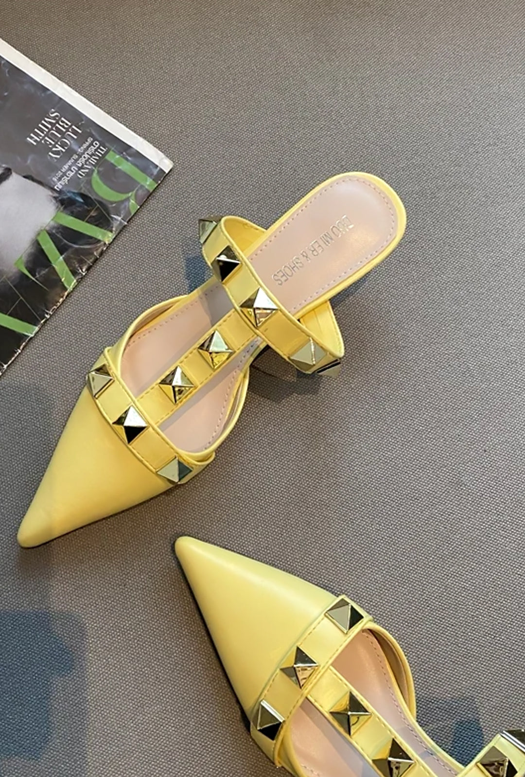 VANISSA - SANDALIAS MULE STUDROCK KITTEN