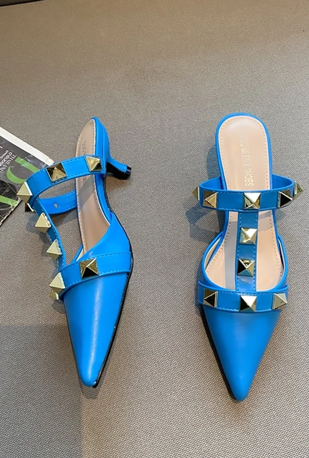 VANISSA - SANDALIAS MULE STUDROCK KITTEN