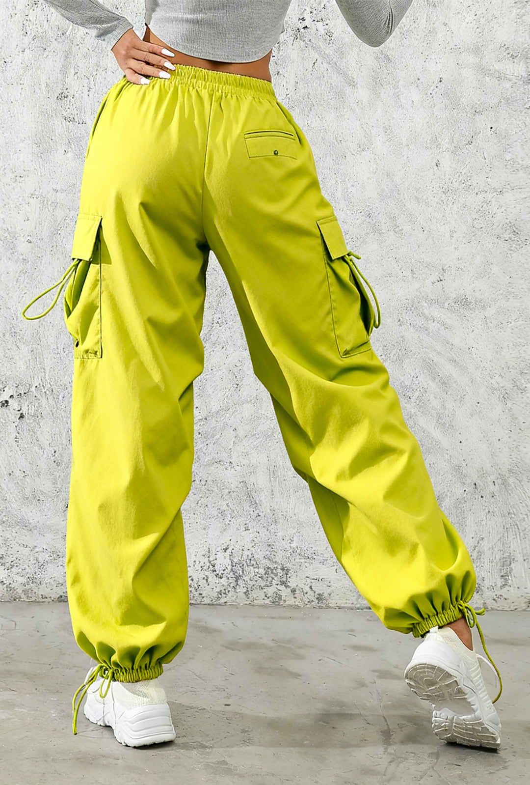 YAZZY - BAGGY CARGO PARACHUTE PANTS
