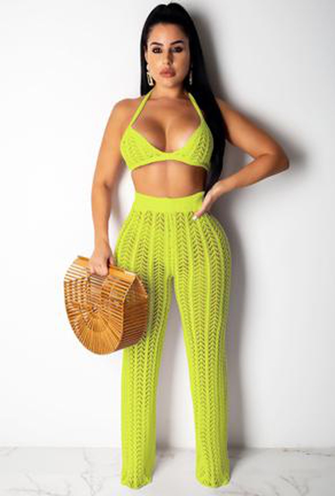 amani - knit pants 2 piece