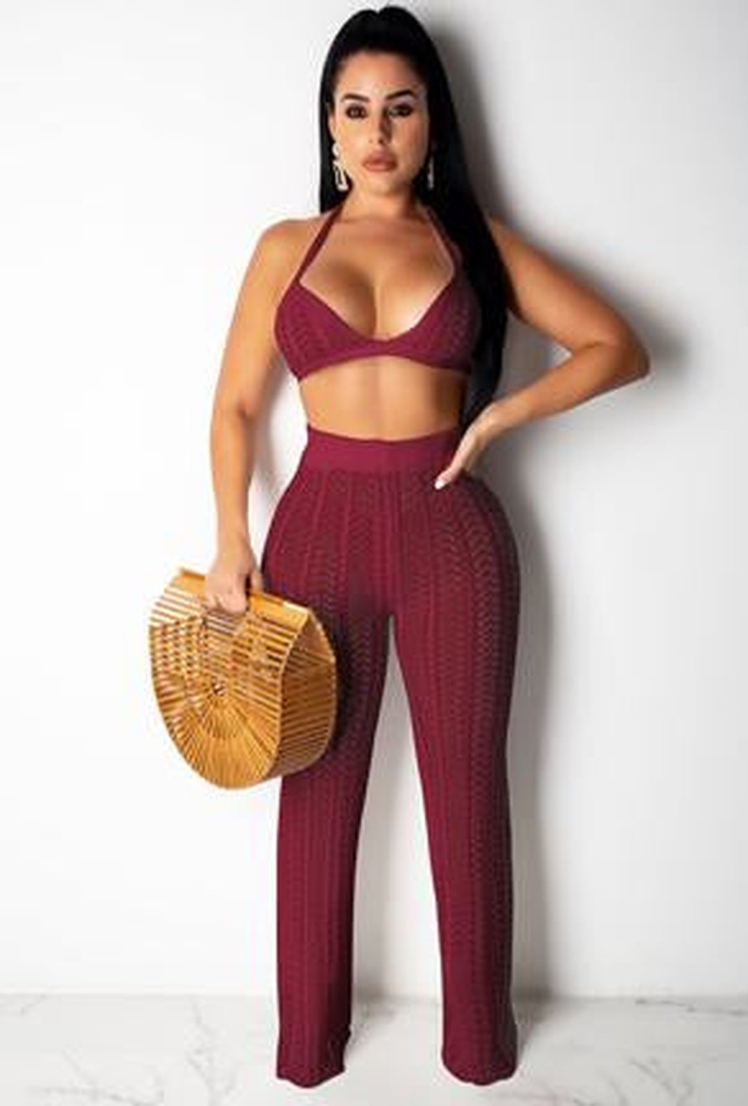 amani - knit pants 2 piece