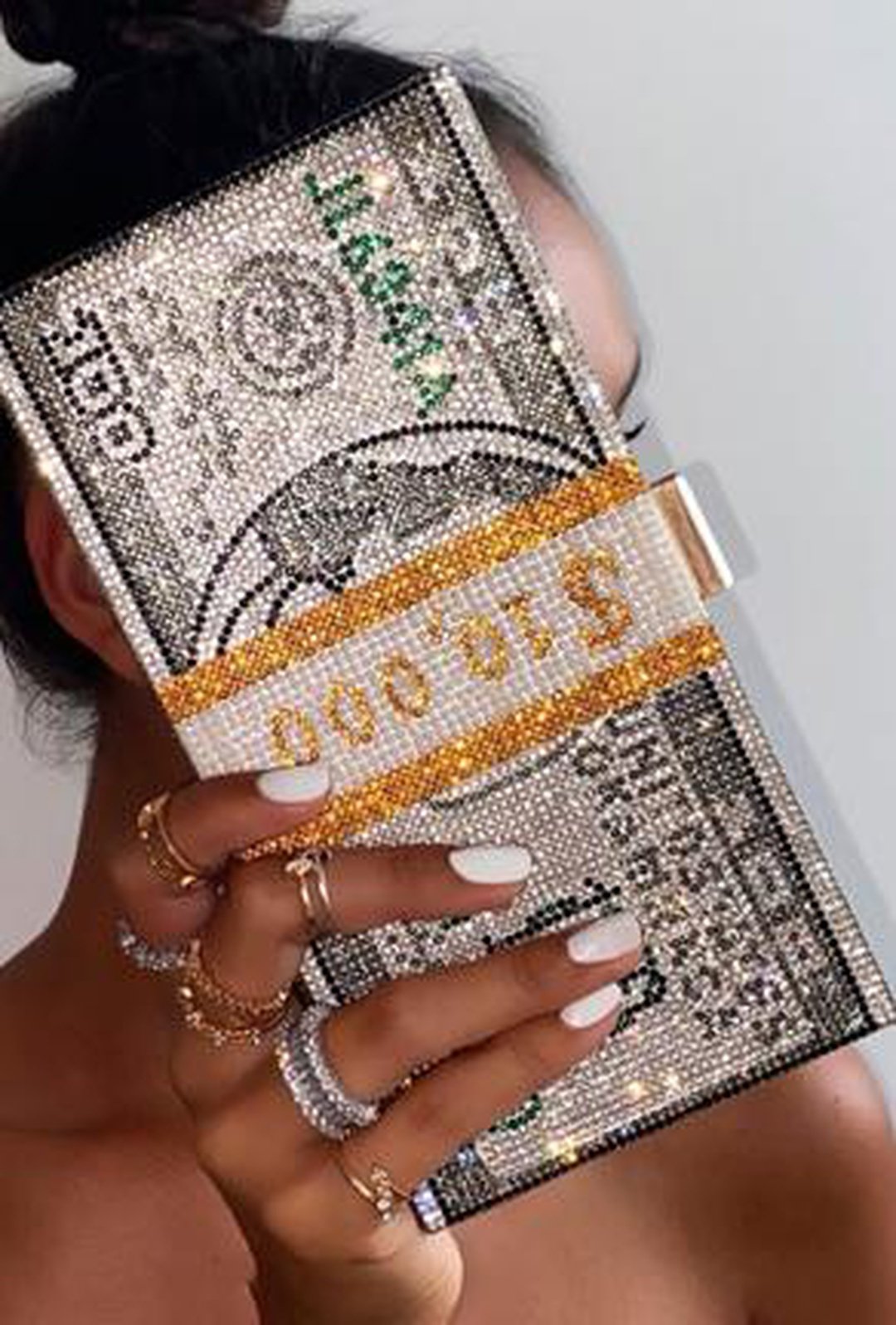 amrkca - sparkling beads money bag
