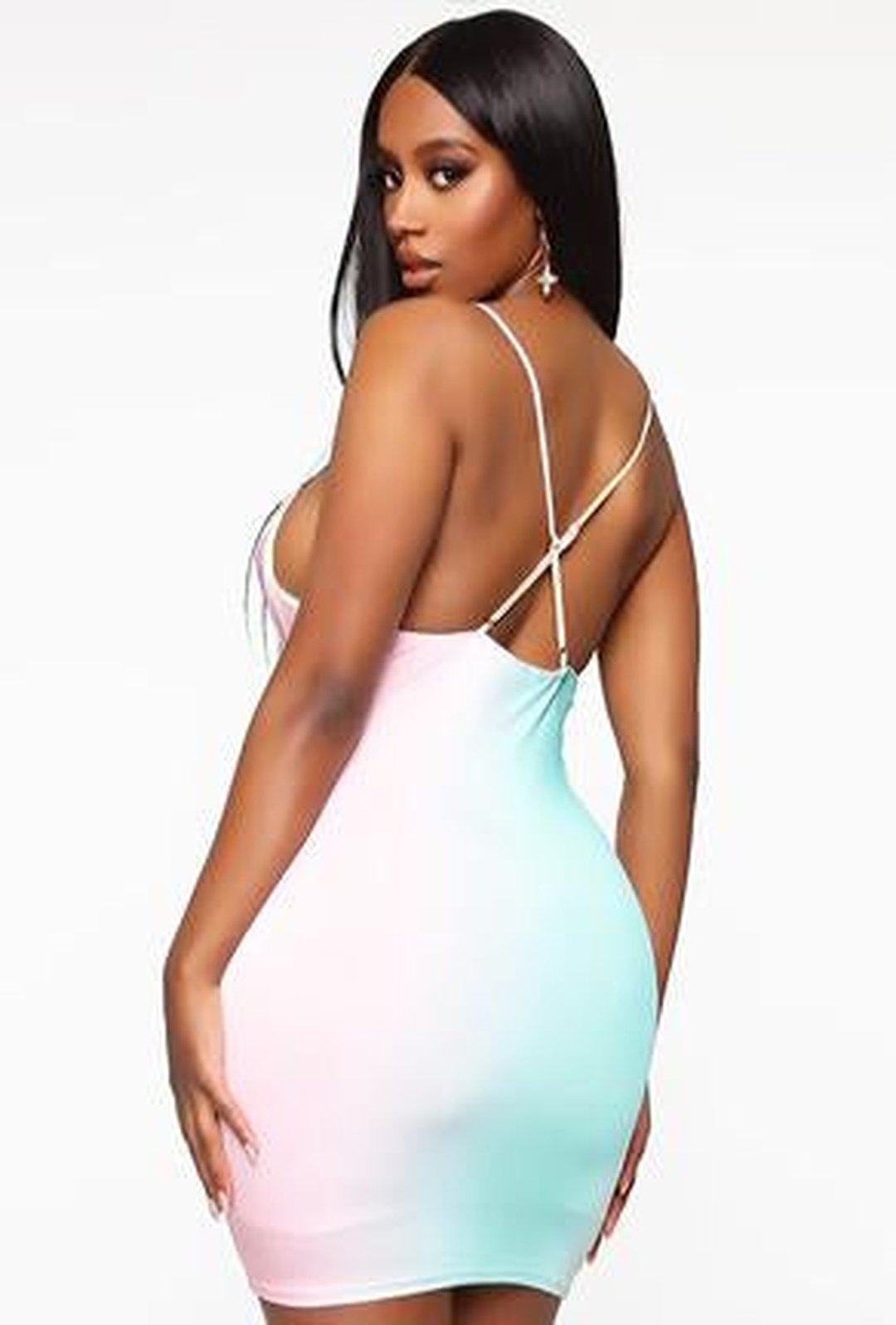 avita - printed watercolor dress