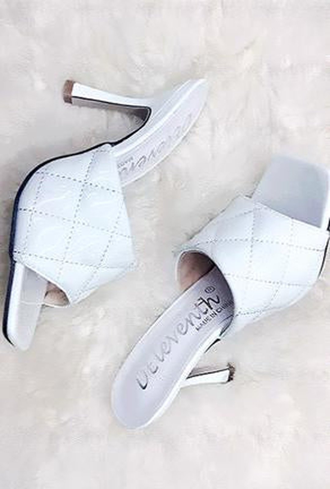 bea - quilted patent sandals