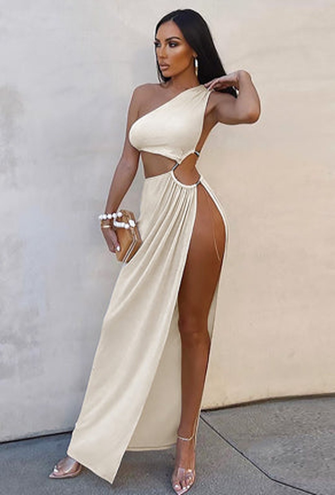 bellona - crepe knit maxi dress