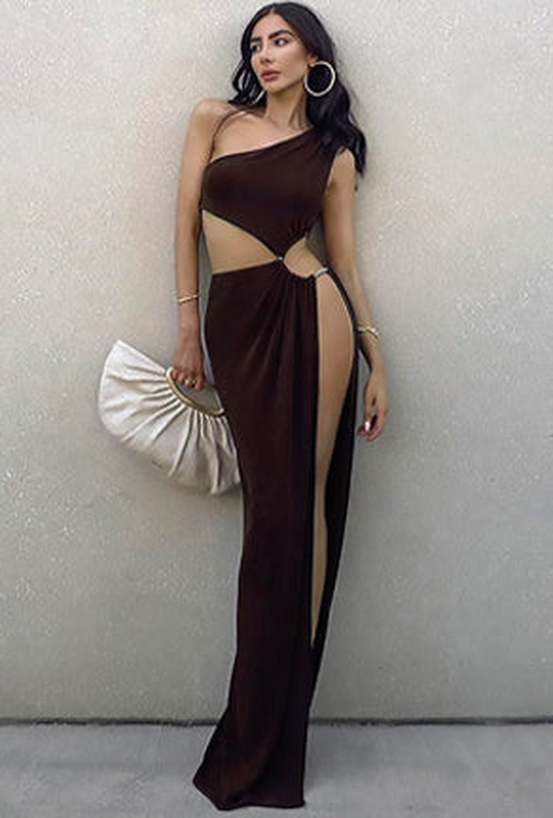 bellona - crepe knit maxi dress