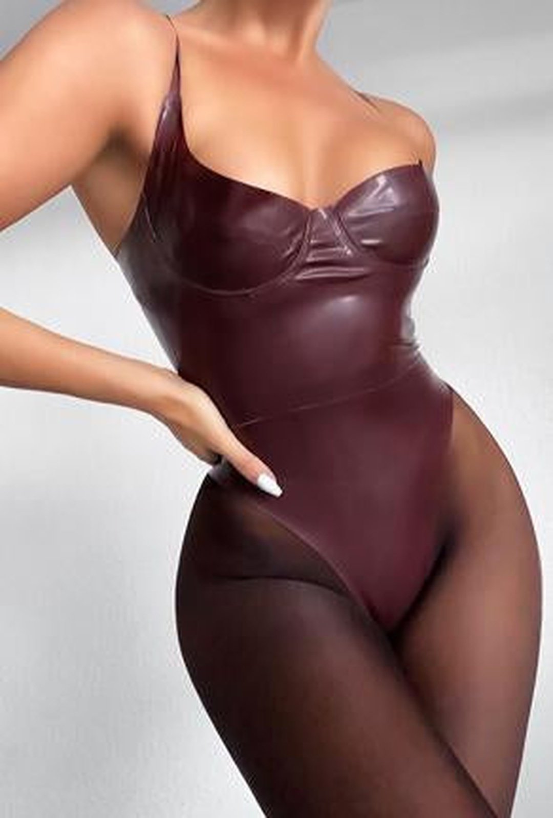 BRIA - BODY BUSTIER IN PELLE