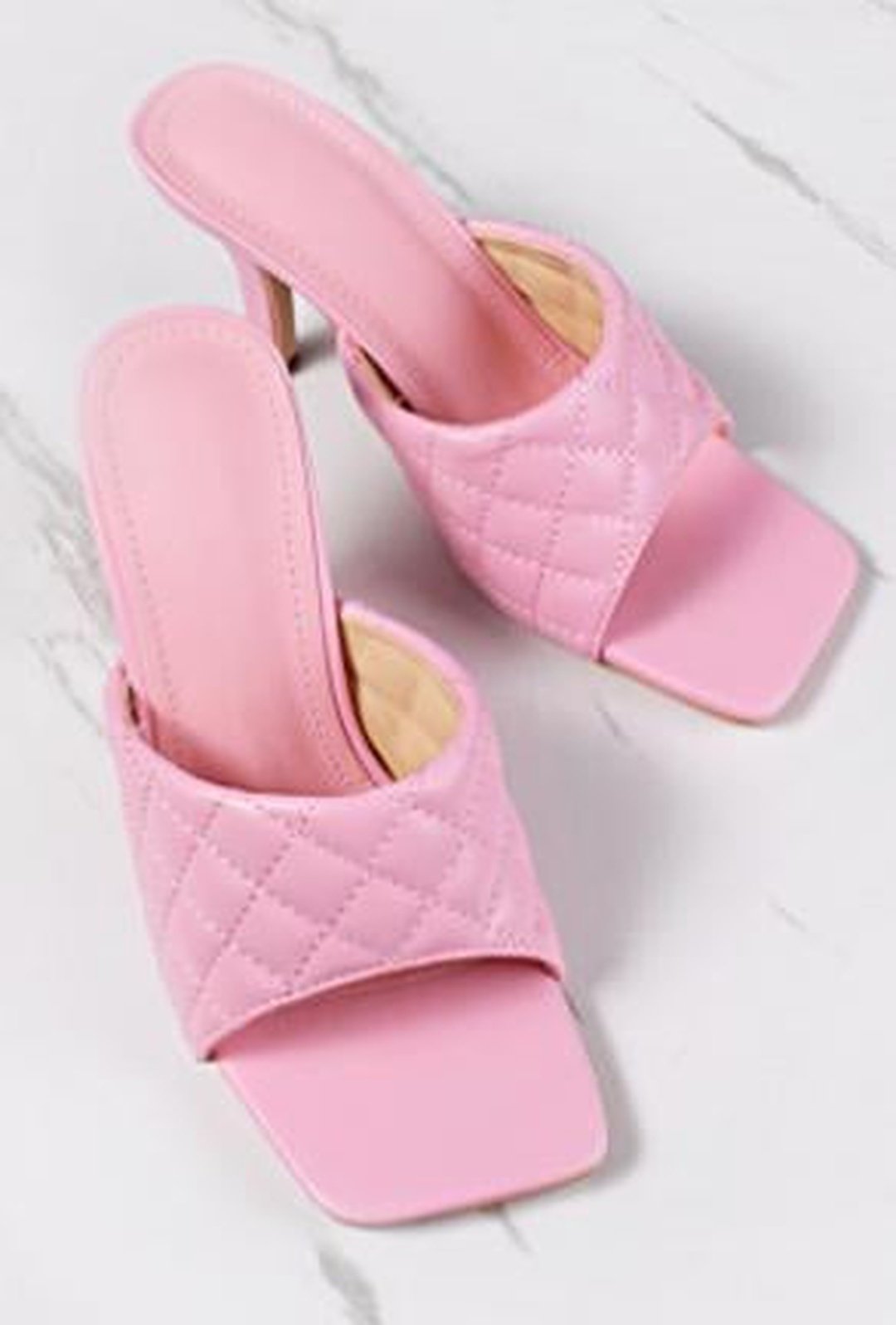 BRIE - QUILTED MULE SANDALS