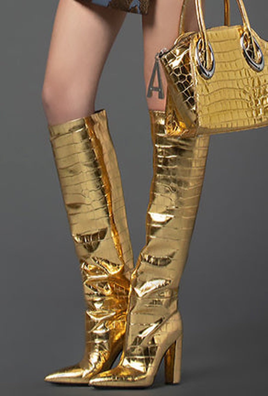 BRINLEY - BOTAS ALTAS METALIZADAS