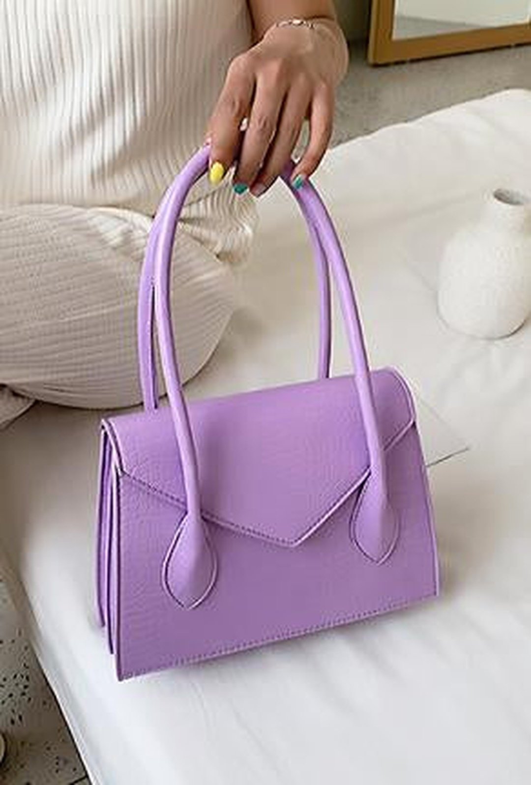CHELA - CROC BAGUETTE BAG