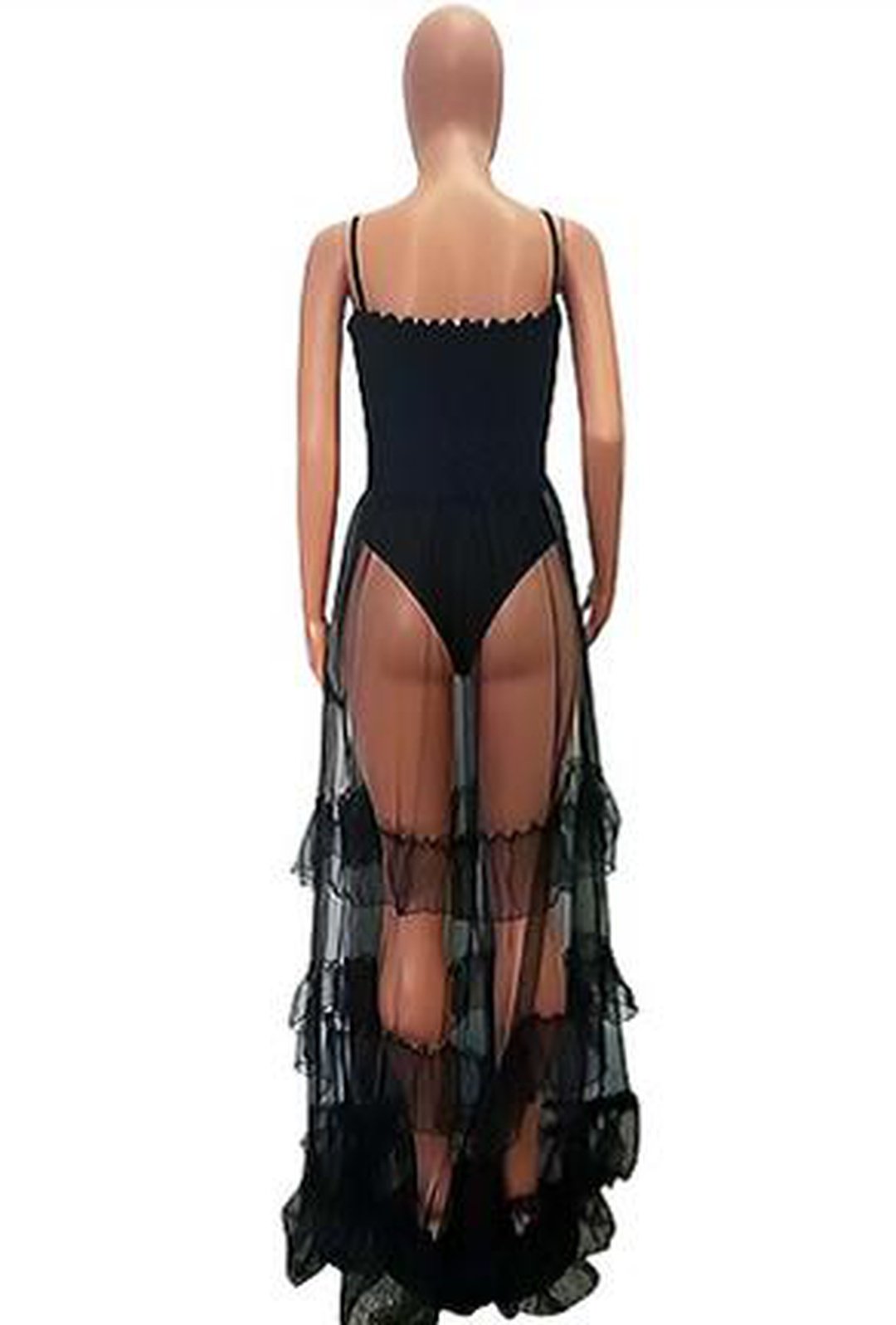 DEEJA - VESTIDO MAXI DIRNDL TRANSPARENTE