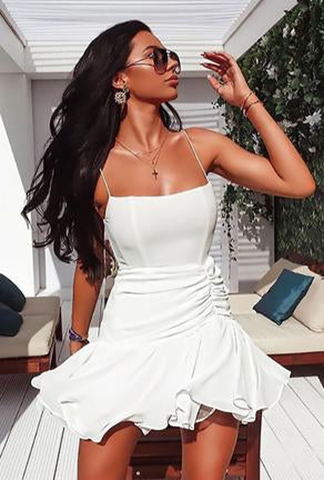 DOMENICA - VESTIDO DRAPEADO Fruncido
