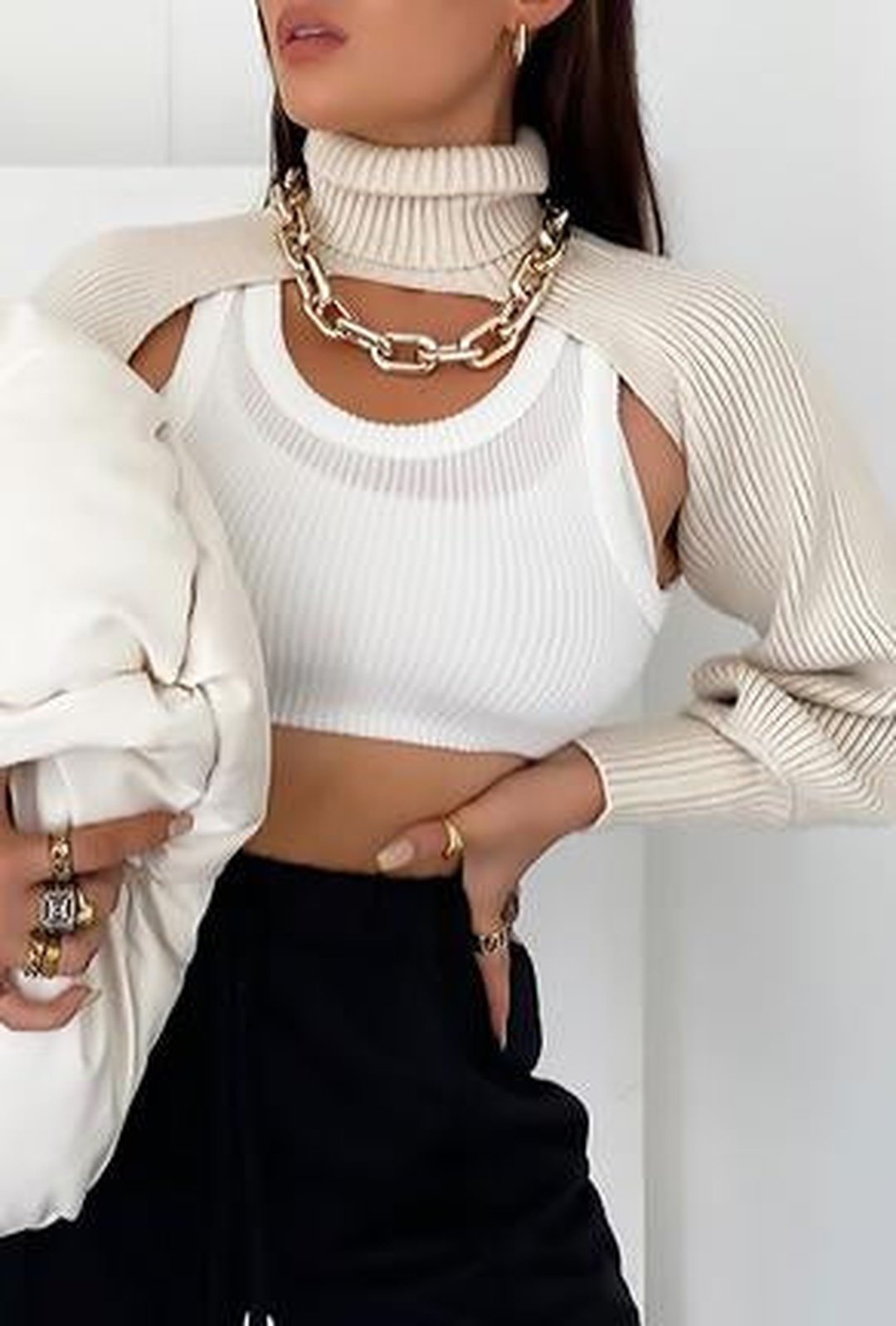 DORA - TOP MAGLIA CROP
