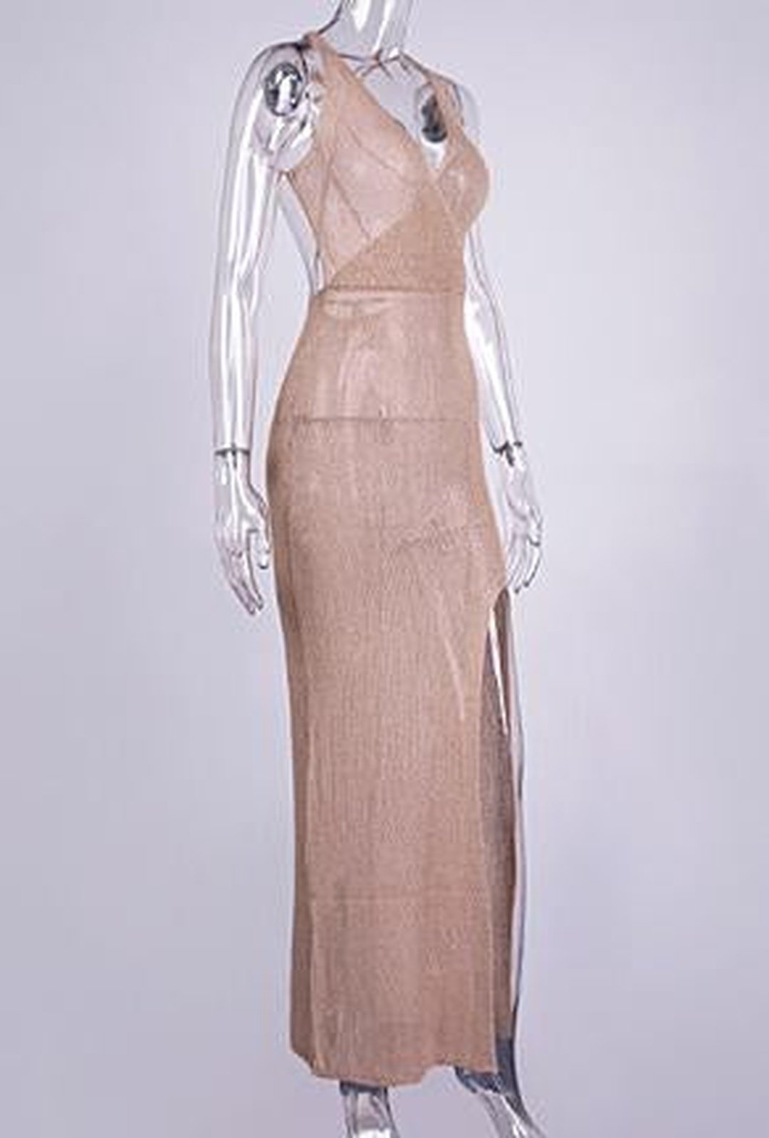 GEIL - SHEER KNIT MAXI DRESS