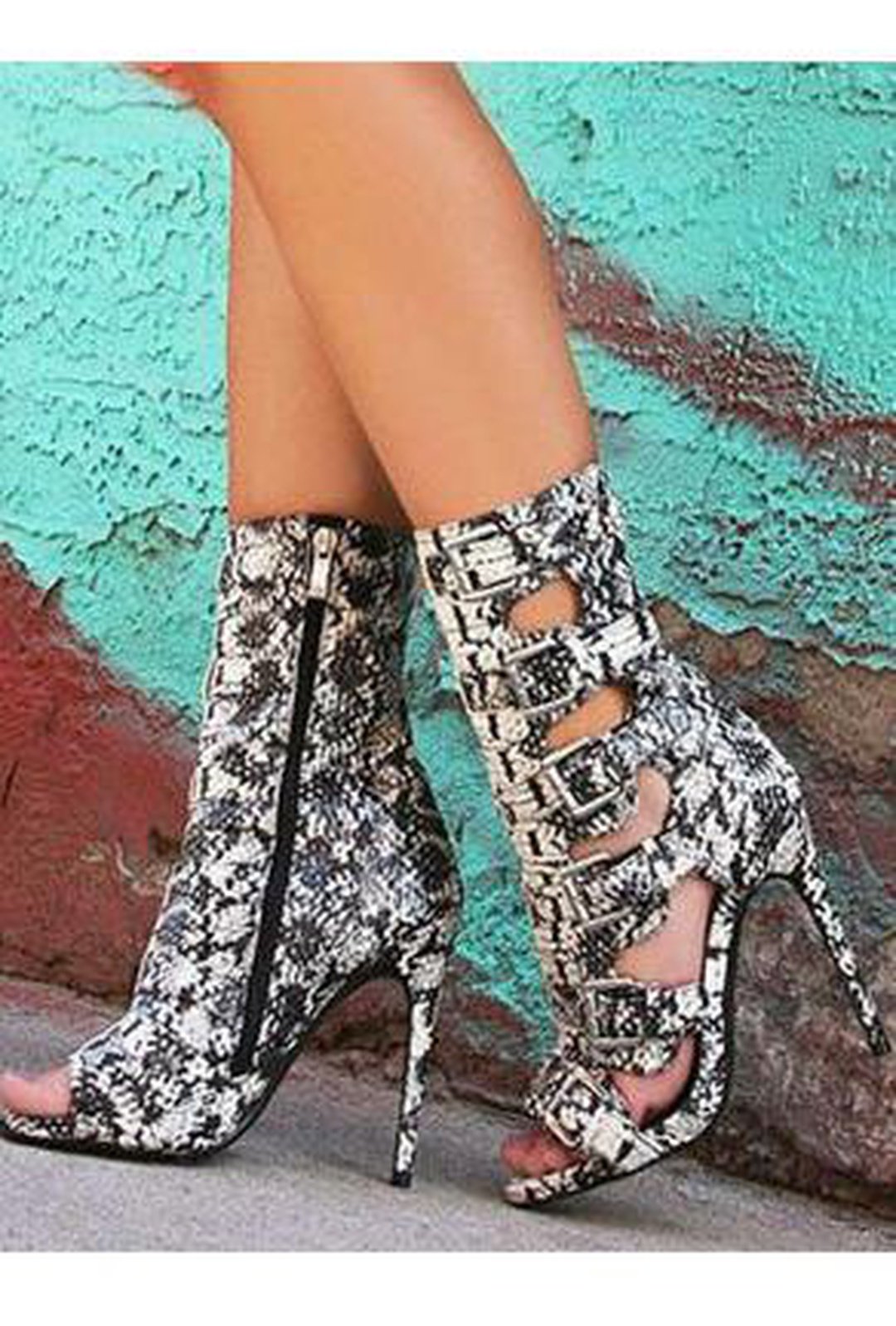 JUNO - BELTED PYTHON BOOTS