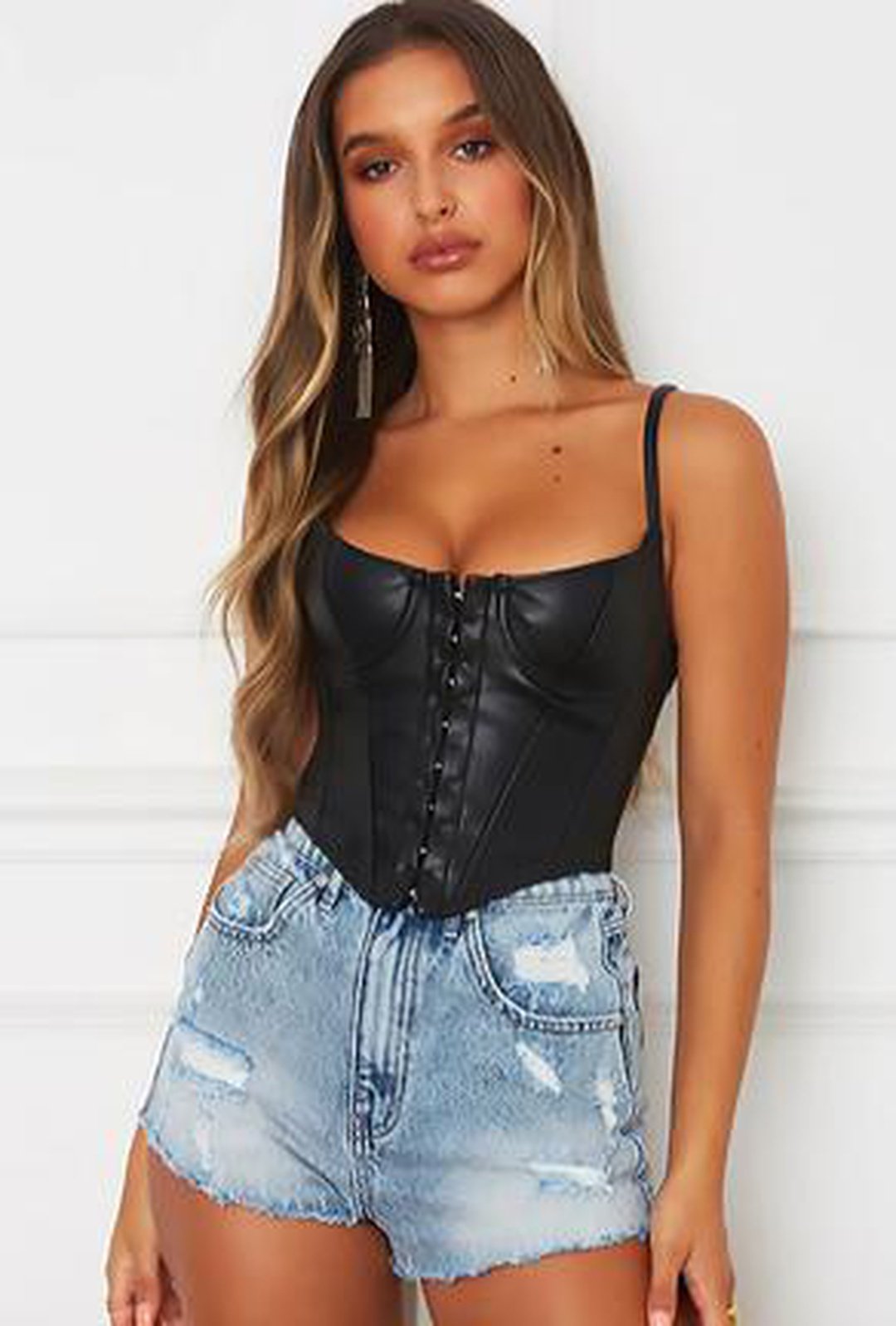 KENDRA - CORSETTO IN PELLE