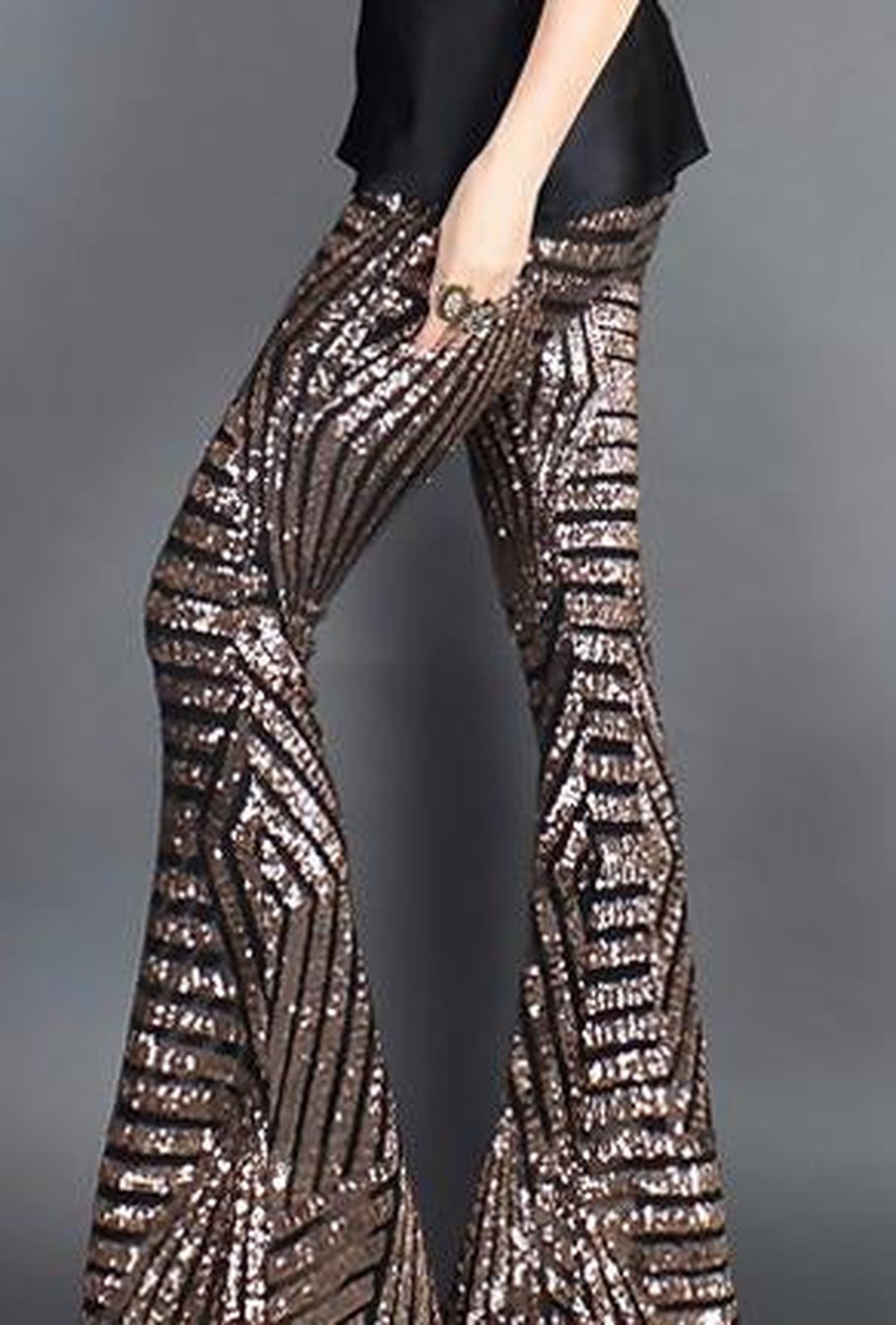 KHLOE - PANTALONES GLITTER