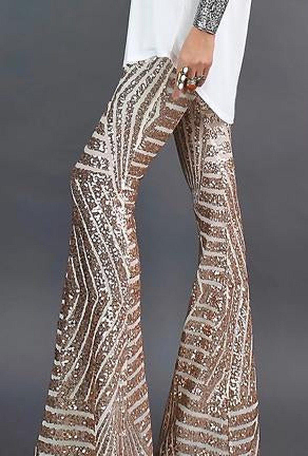 KHLOE - PANTALONES GLITTER