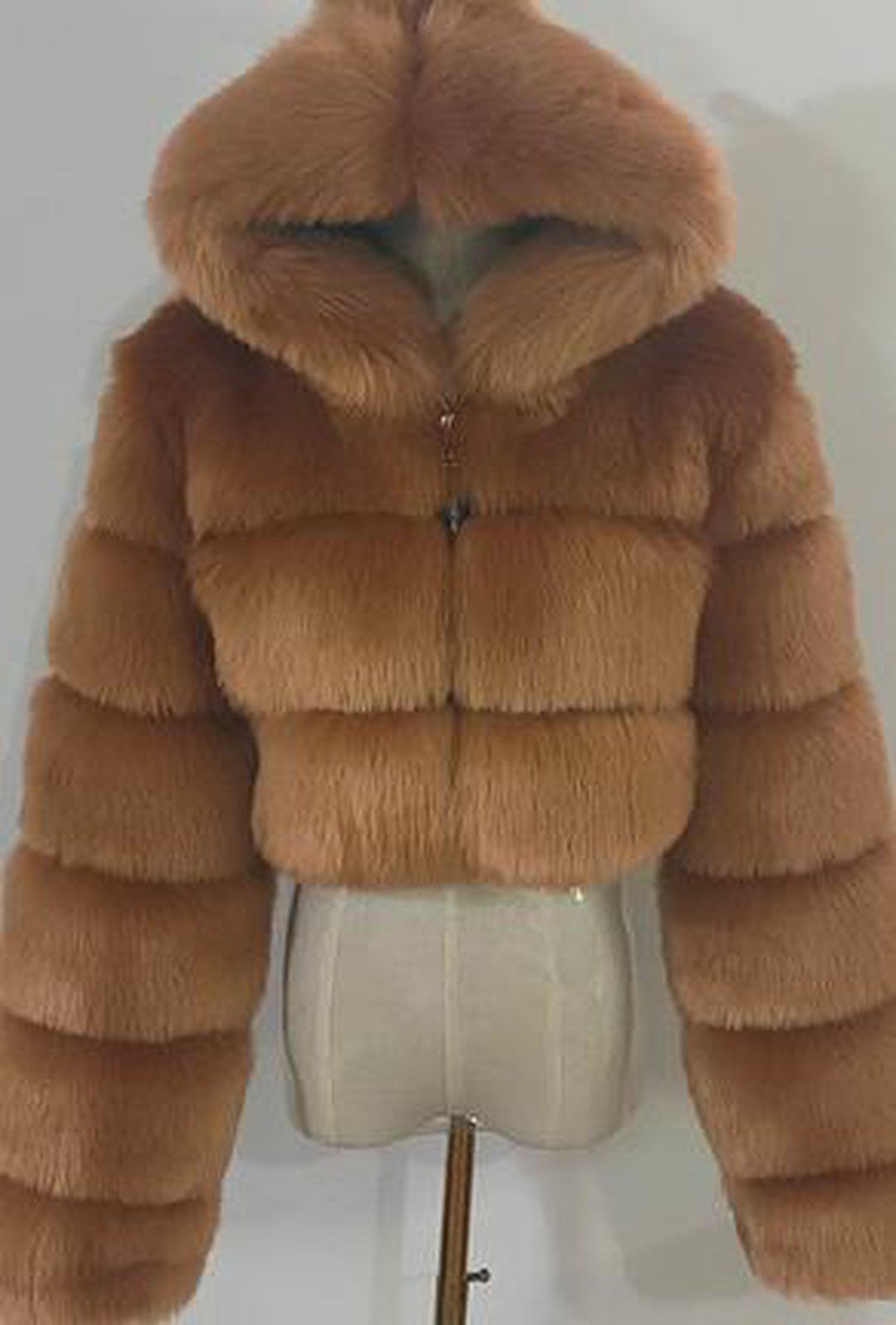 K'ERA - CHAQUETA DE PIEL CON CAPUCHA BELERO