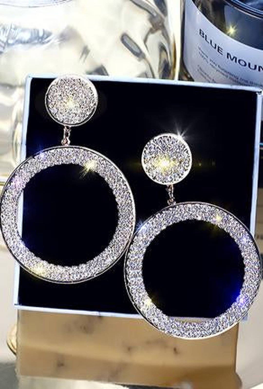 LARKIN - PAVE HOOP EARRING