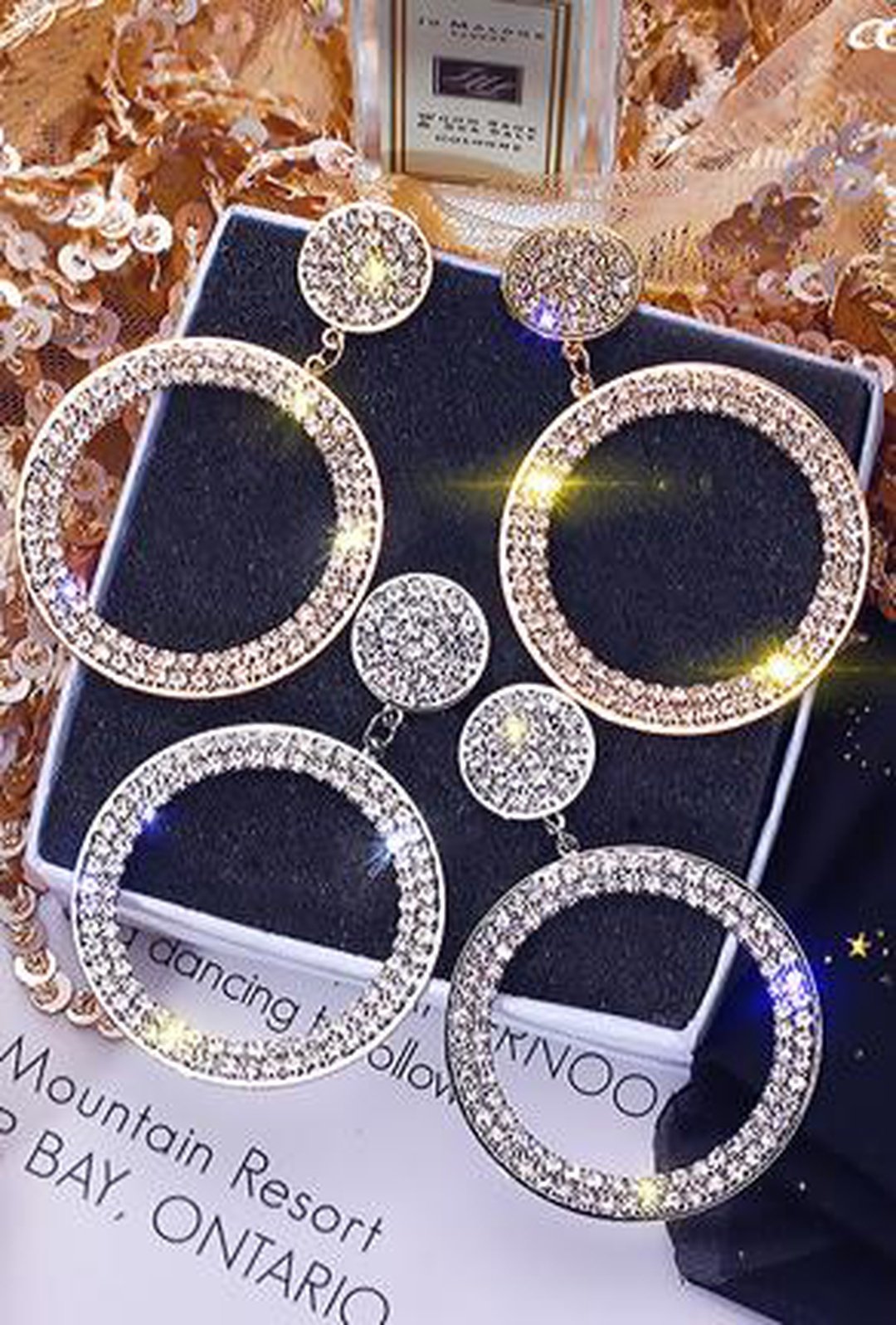 LARKIN - PAVE HOOP EARRING