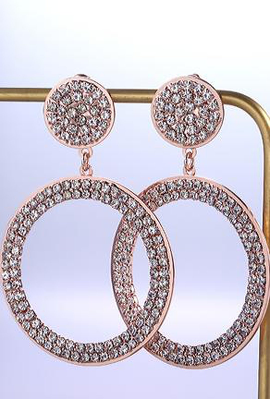 LARKIN - PAVE HOOP EARRING