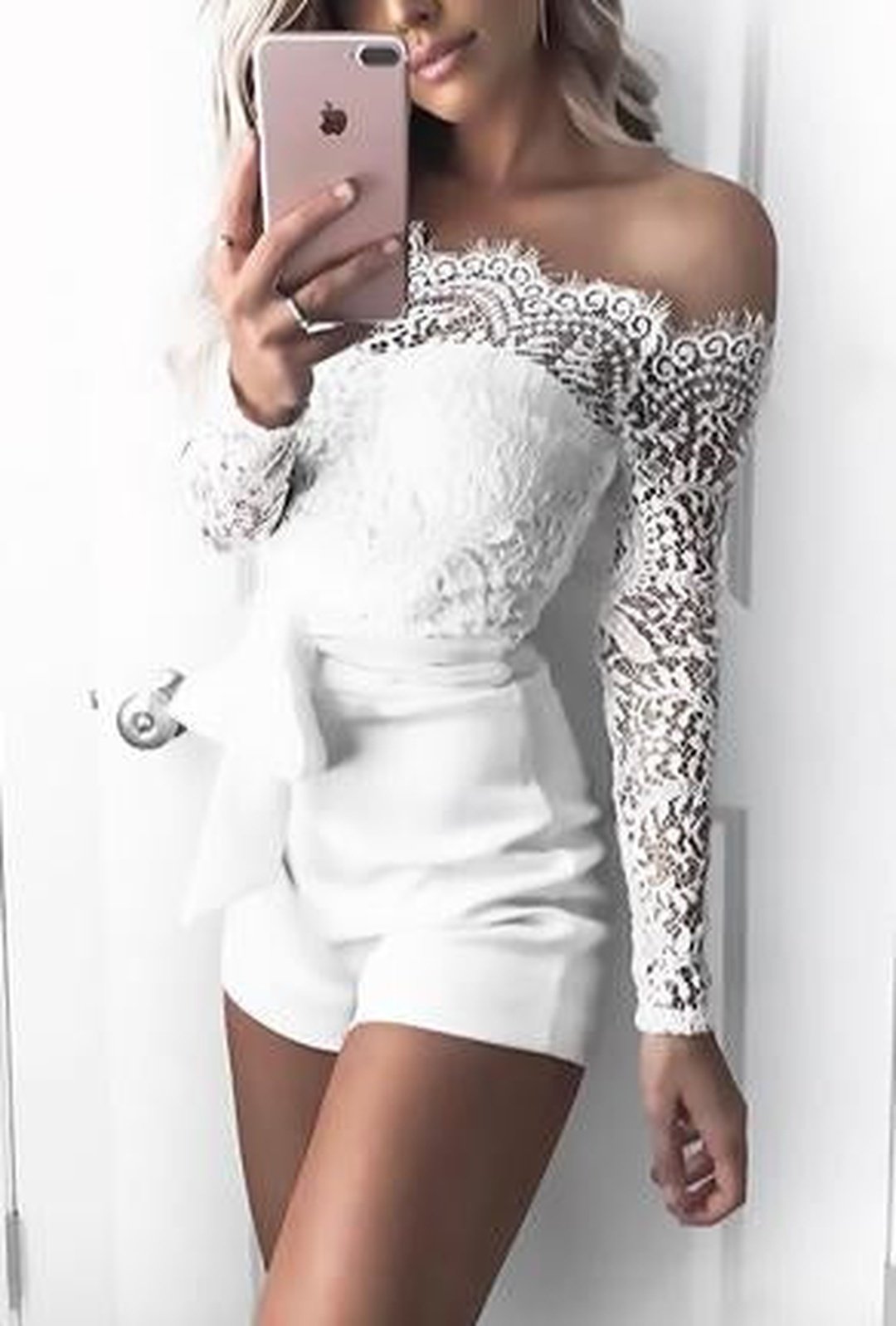 LESSIE - TRAJE DE 1 PIEZA CON TOP DE ENCAJE