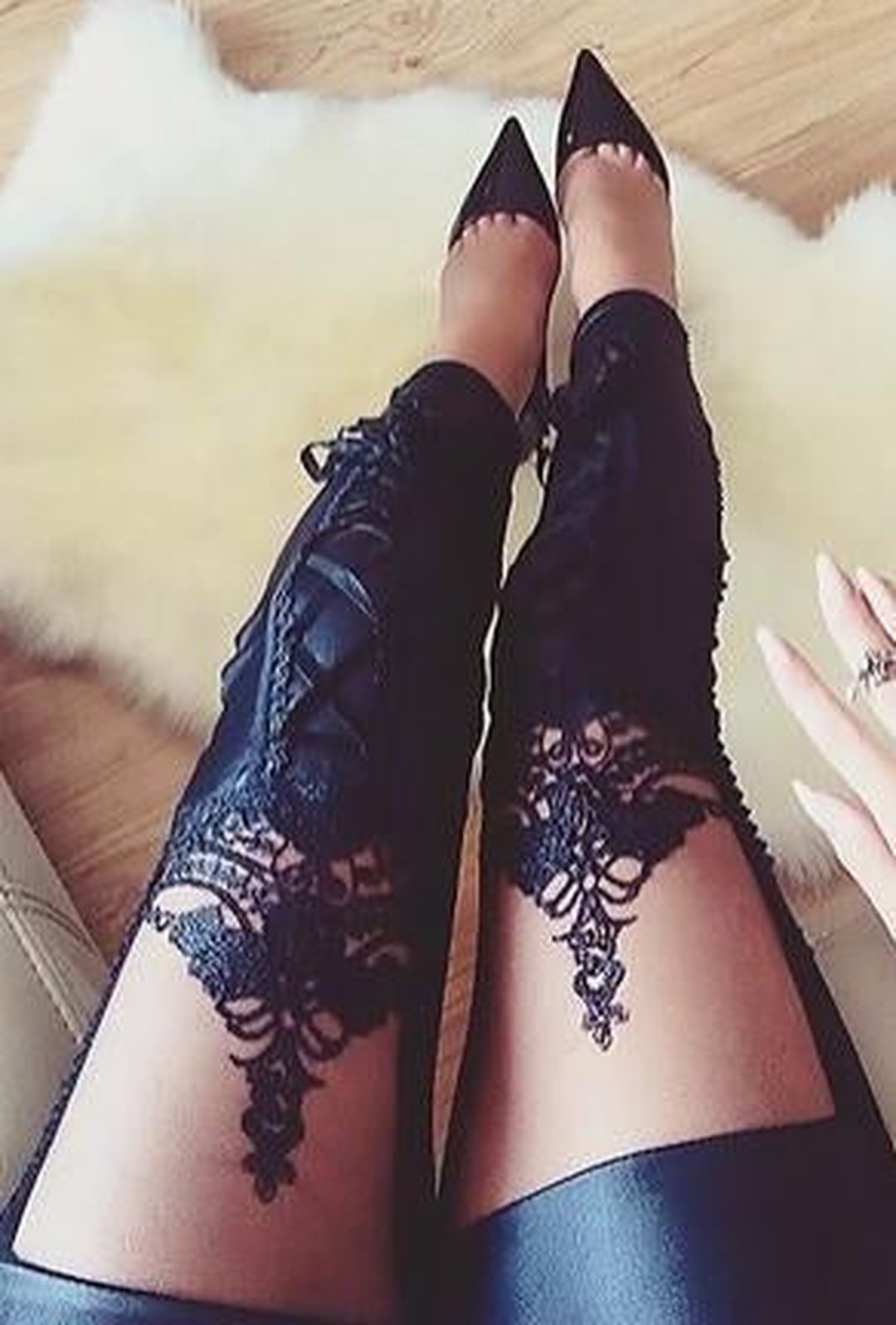 MADONNA - LEGGINGS DE ENCAJE TAT